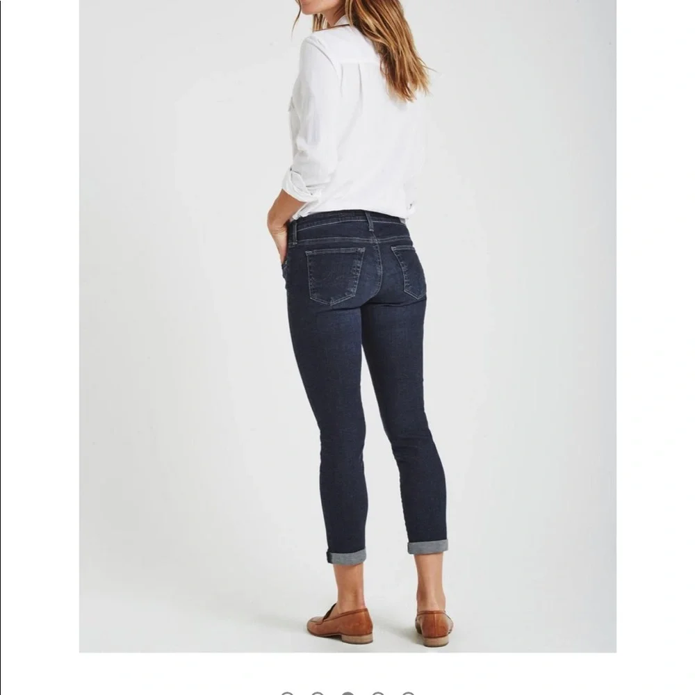 AG ADRIANO GOLDSCHMIED jeans the Stilt Roll-Up size 27 dark wash - Picture 6 of 10